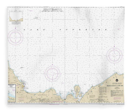 Nautical Chart 14963 Grand Marais Big Bay Point, Big Bay Harbor Blanket