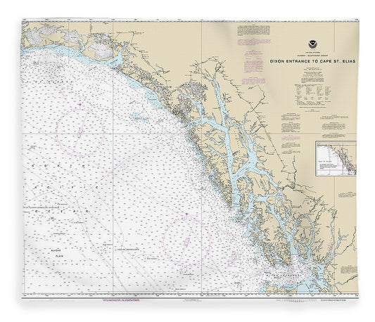 Nautical Chart 16016 Dixon Entrance Cape St Elias Blanket