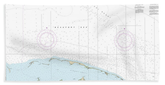 Nautical Chart-16062 Jones Islands-approaches - Beach Towel