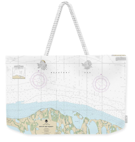 Nautical Chart-16066 Pitt Pt-vicinity - Weekender Tote Bag