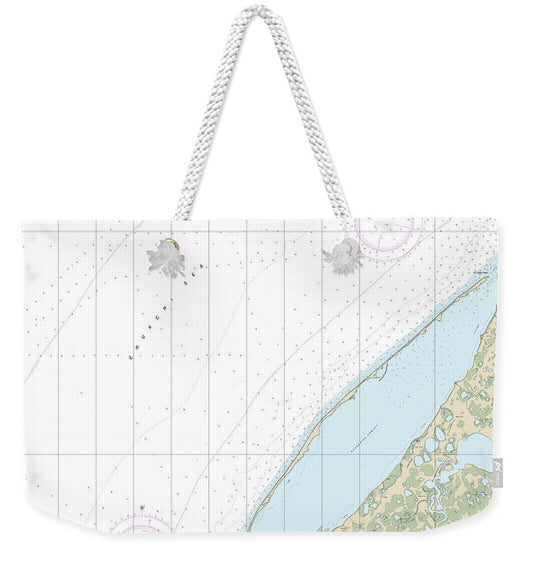 Nautical Chart-16088 Utukok Pass-blossom Shoals - Weekender Tote Bag