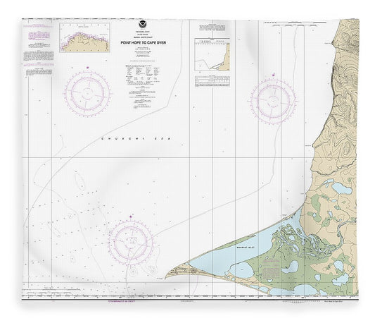 Nautical Chart 16123 Point Hope Cape Dyer Blanket