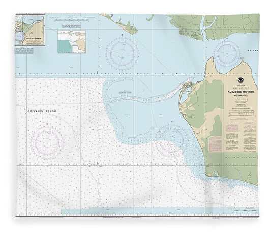 Nautical Chart 16161 Kotzebue Harbor Approaches Blanket