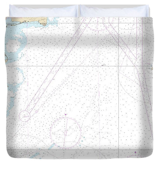 Nautical Chart 16220 Bering Sea St Lawrence Island Bering Strait Duvet Cover