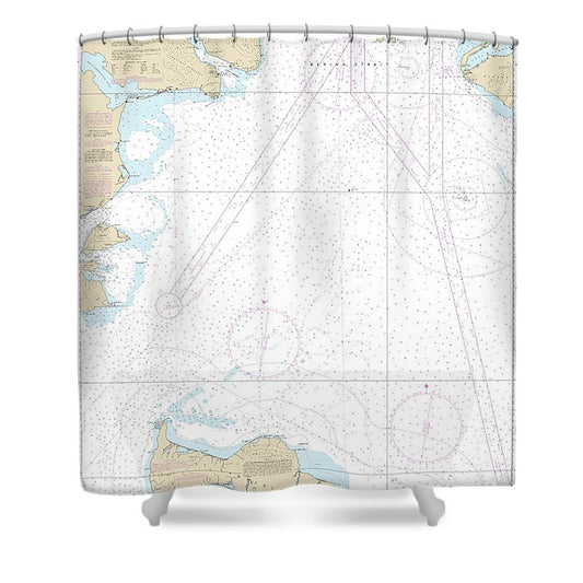 Nautical Chart 16220 Bering Sea St Lawrence Island Bering Strait Shower Curtain