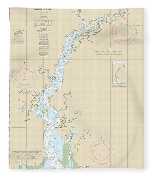 Nautical Chart 16304 Kuskokwim Bay Bethel Blanket