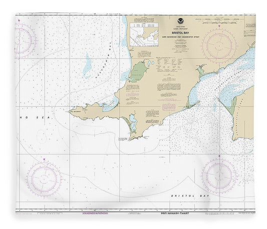 Nautical Chart 16305 Bristol Bay Cape Newenham Hagemeister Strait Blanket