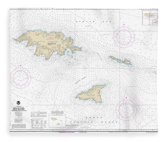 Nautical Chart 16421 Ingenstrem Rocks Attu Island Blanket