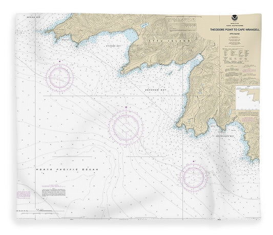 Nautical Chart 16430 Attu Island Theodore Pt Cape Wrangell Blanket