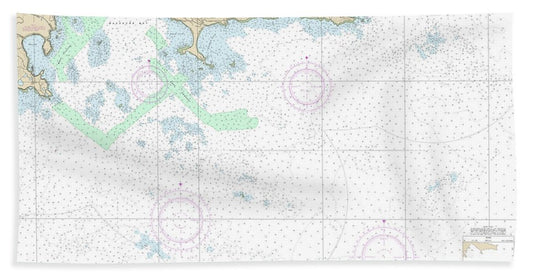 Nautical Chart-16432 Massacre Bay - Beach Towel