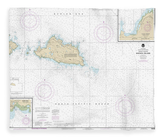 Nautical Chart 16436 Shemya Island, Alcan Harbor, Skoot Cove Blanket