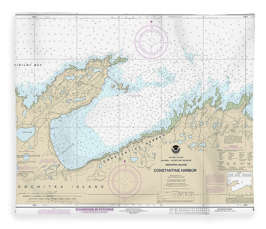 Nautical Chart 16446 Constantine Harbor, Amchitka Island Blanket