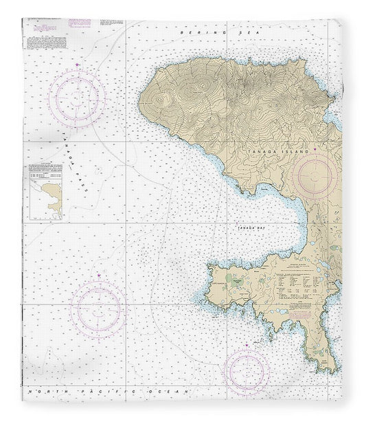 Nautical Chart 16462 Andrenof Islands Tanga Bay Approaches Blanket