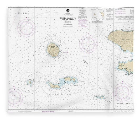 Nautical Chart 16465 Tanaga Island Unalga Island Blanket