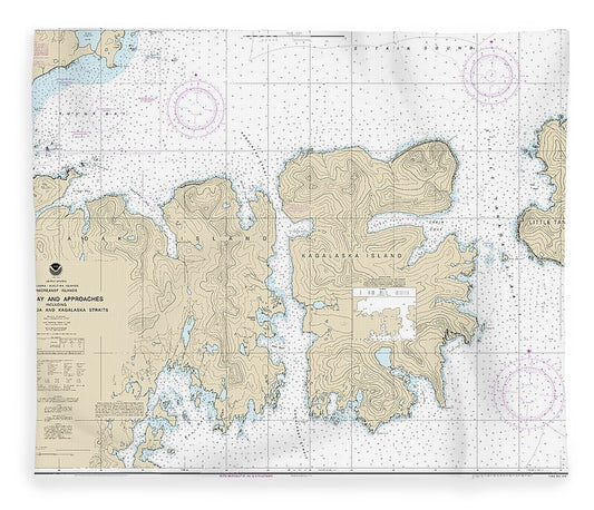 Nautical Chart 16475 Kuluk Bay Approaches, Including Little Tanaga Kagalaska Strs Blanket