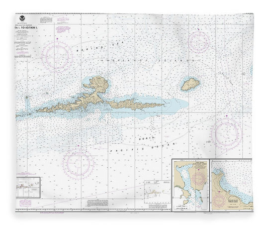 Nautical Chart 16480 Amkta Island Igitkin Island, Finch Cove Seguam Island, Sviechnikof Harbor, Amilia Island Blanket