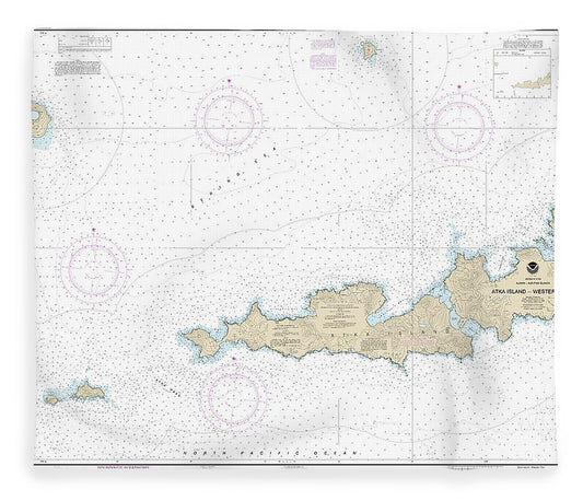 Nautical Chart 16486 Atka Island, Western Part Blanket