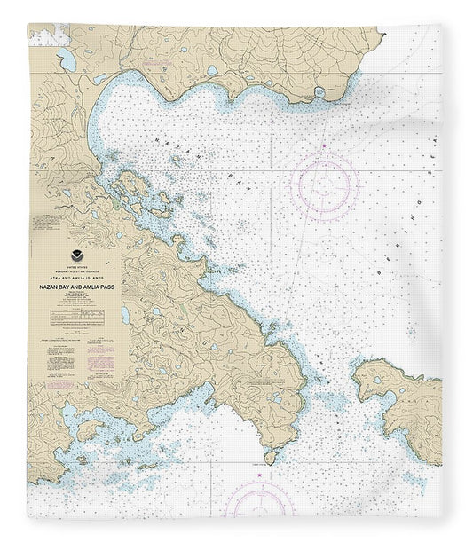 Nautical Chart 16490 Nazan Bay Amilia Pass Blanket