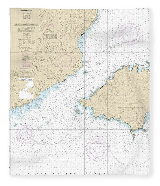 Nautical Chart 16513 Unalaska Island Umnak Pass Approaches Blanket