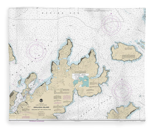 Nautical Chart 16528 Unalaska Bay Akutan Pass Blanket