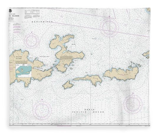 Nautical Chart 16531 Krenitzan Islands Blanket