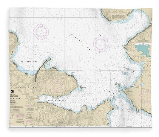 Nautical Chart 16532 Akutan Bay, Krenitzin Islands Blanket