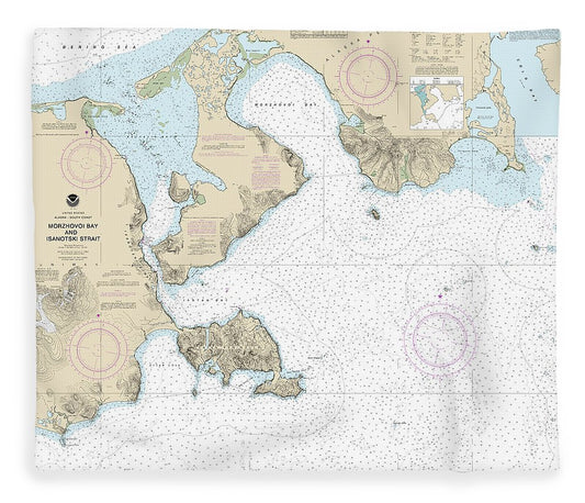 Nautical Chart 16535 Morzhovoi Bay Isanotski Strait Blanket