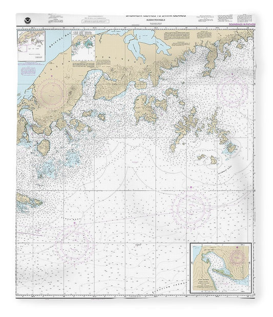 Nautical Chart 16540 Shumagin Islands Sanak Islands, Mist Harbor Blanket