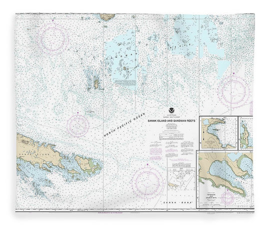 Nautical Chart 16547 Sanak Island Sandman Reefs, Northeast Harbor, Peterson Salmon Bays, Sanak Harbor Blanket