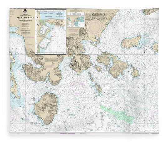 Nautical Chart 16549 Cold Bay Approaches, Alaska Pen, King Cove Harbor Blanket