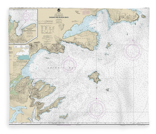 Nautical Chart 16566 Chignik Kujulik Bays, Alaska Pen, Anchorage Mud Bays, Chignik Bay Blanket