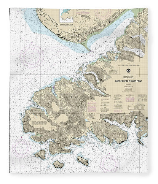 Nautical Chart 16645 Gore Point Anchor Point Blanket