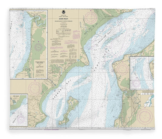 Nautical Chart 16662 Cook Inlet Kalgin Island North Foreland Blanket