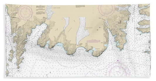 Nautical Chart-16683 Point Elrington-cape Resurrection - Bath Towel