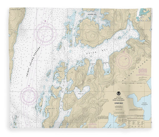 Nautical Chart 16704 Drier Bay, Prince William Sound Blanket