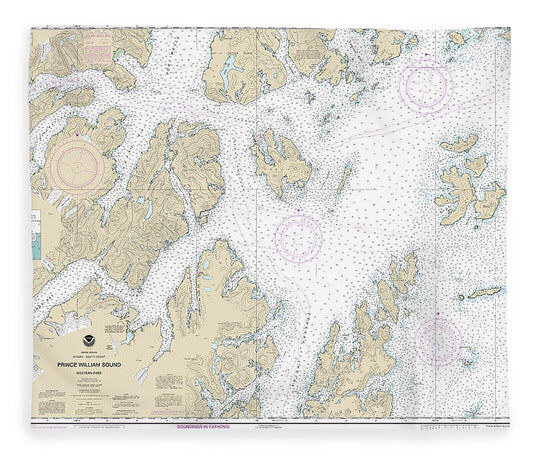 Nautical Chart 16705 Prince William Sound Western Part Blanket