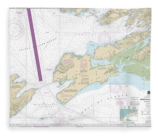 Nautical Chart 16709 Prince William Sound Eastern Entrance Blanket