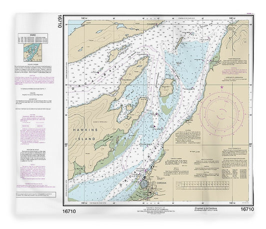 Nautical Chart 16710 Orca B Ln Channel Ls Cordova Blanket