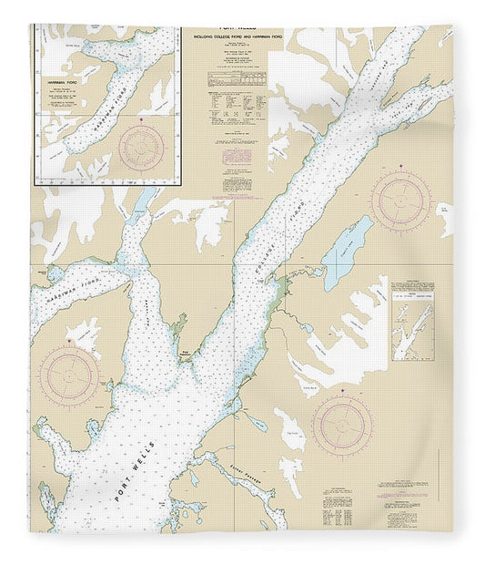 Nautical Chart 16711 Port Wells, Including College Fiord Harriman Fiord Blanket