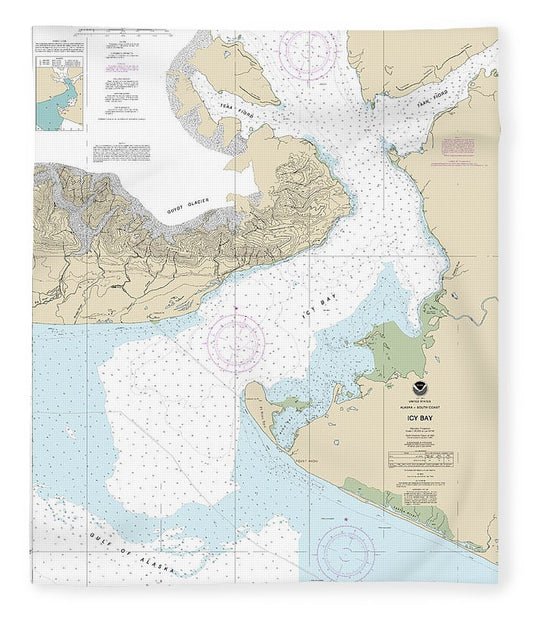Nautical Chart 16741 Icy Bay Blanket