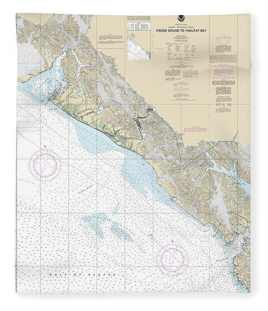 Nautical Chart 16760 Cross Sound Yakutat Bay Blanket