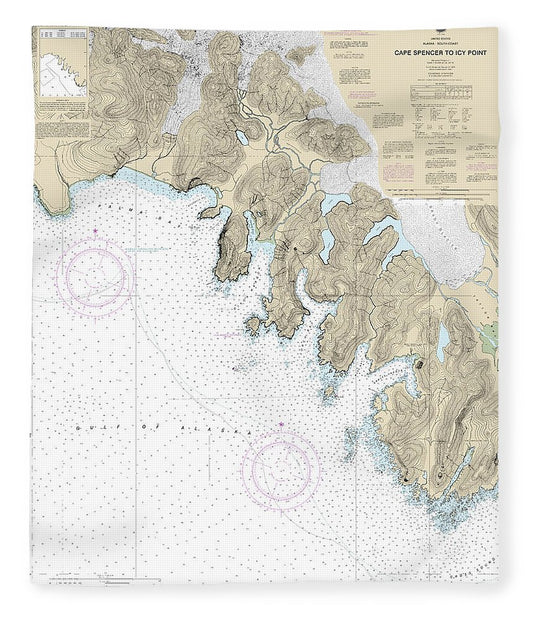 Nautical Chart 17301 Cape Spencer Icy Point Blanket