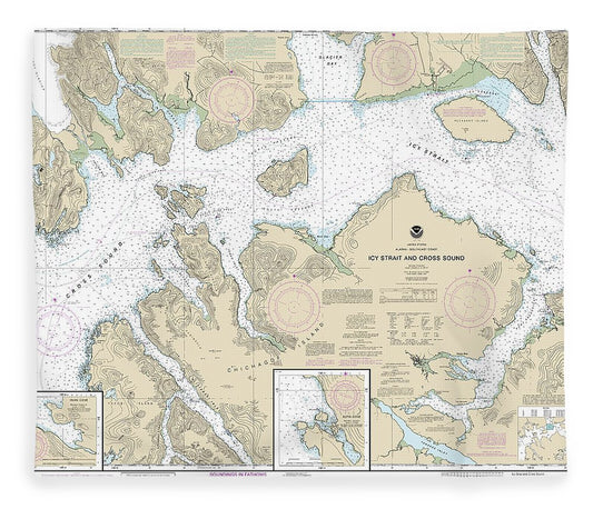 Nautical Chart 17302 Icy Strait Cross Sound, Inian Cove, Elfin Cove Blanket