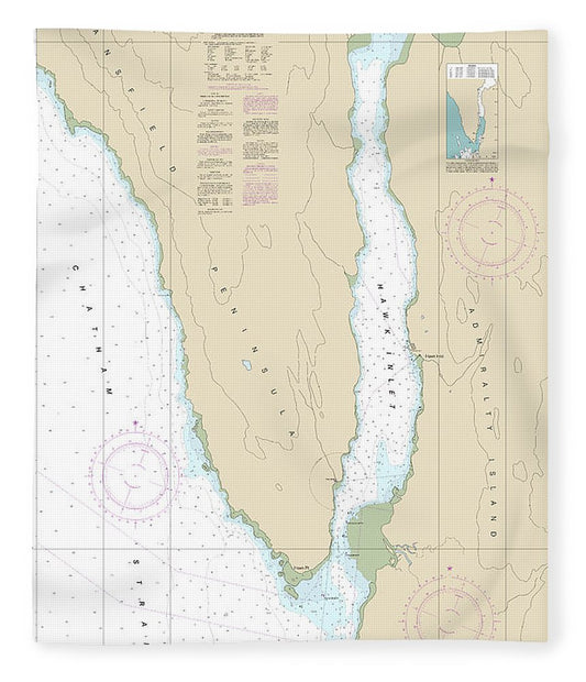 Nautical Chart 17312 Hawk Inlet, Chatham Strait Blanket
