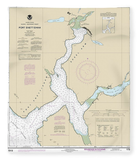 Nautical Chart 17313 Port Snettisham Blanket