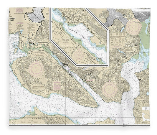 Nautical Chart 17315 Gastineau Channel Taku Inlet, Juneau Harbor Blanket