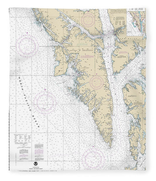 Nautical Chart 17320 Coronation Island Lisianski Strait Blanket