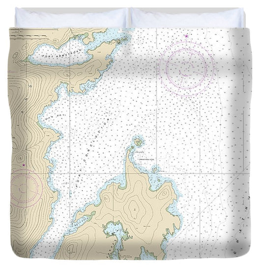 Nautical Chart 17331 Chatham Strait Ports Alexander, Conclusion, Armstrong Duvet Cover