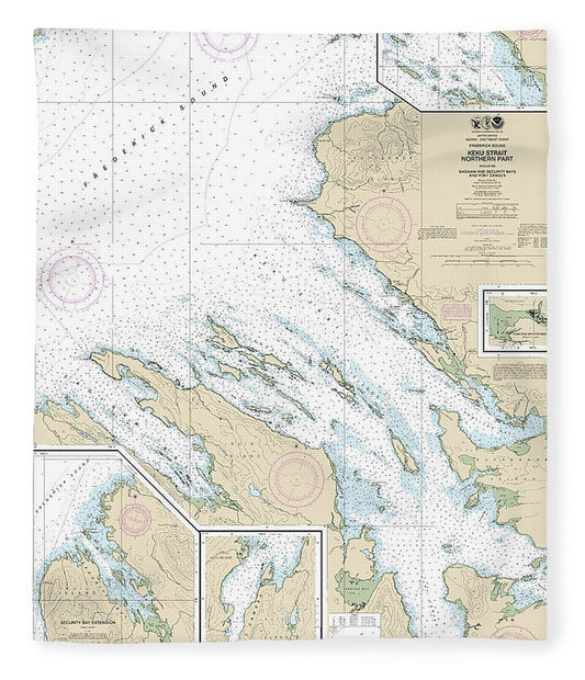 Nautical Chart 17368 Keku Strait Northern Part, Including Saginaw Security Bays Port Camden, Kake Inset Blanket