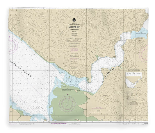 Nautical Chart 17377 Le Conte Bay Blanket